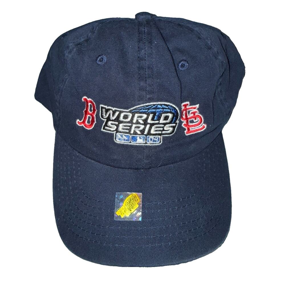 Vintage Boston Red Sox Hat Cap 2004 World Series MLB St. Louis Cardinals Navy